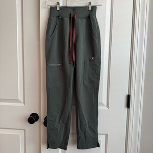 FIGS XXS Petite Yola Skinny Scrub Pants Graphite